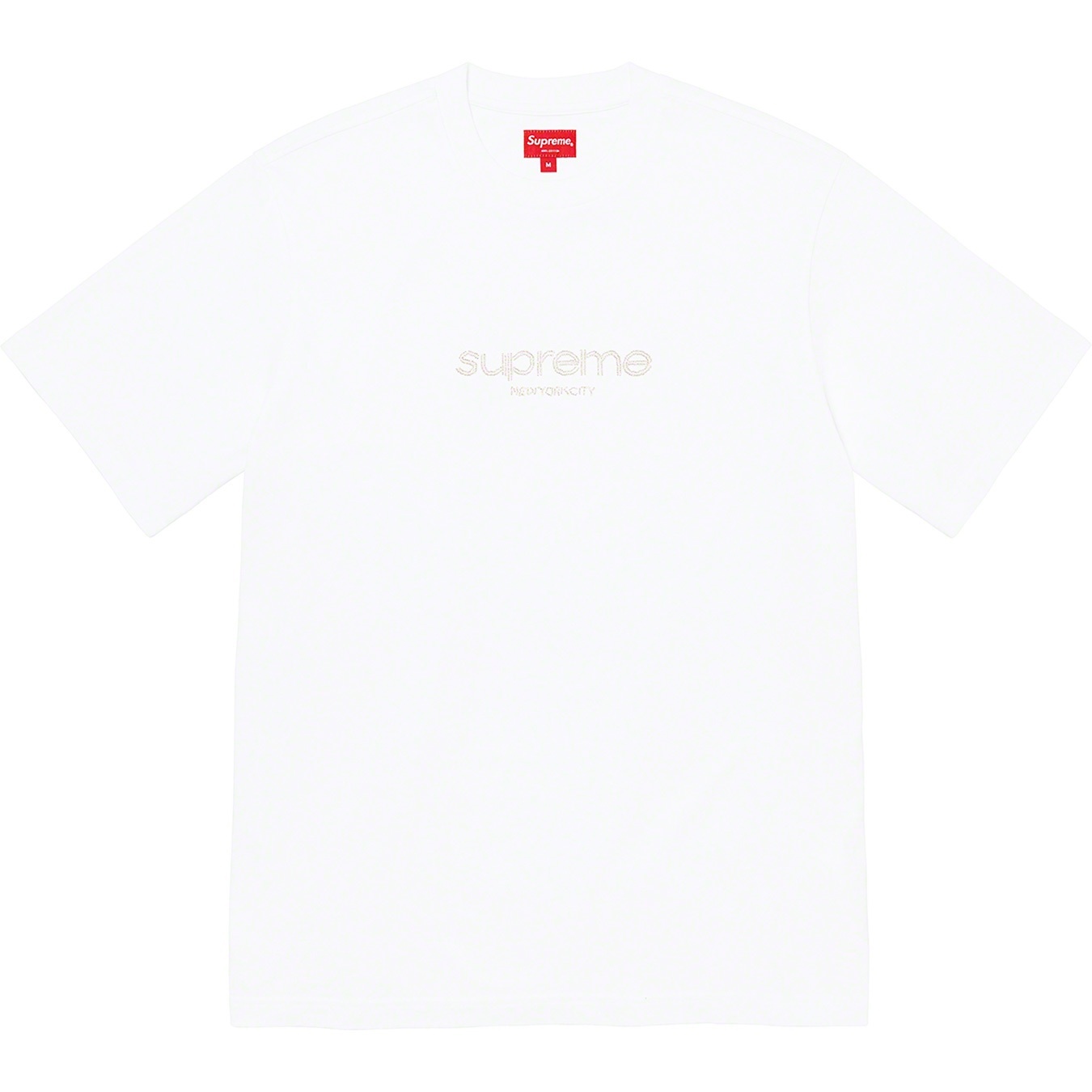 Beaded Logo S/S Top view 10